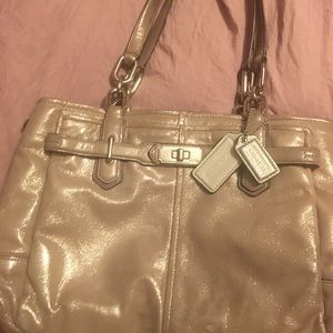 Shimmery soft Coach purse